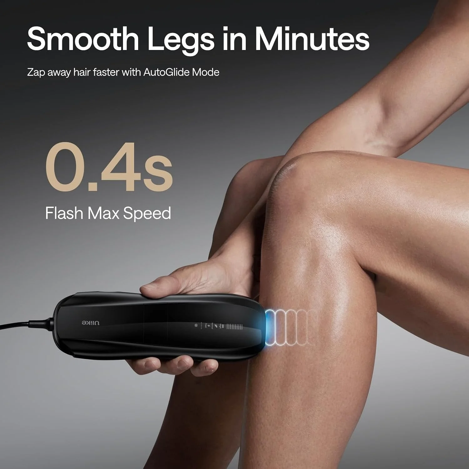 Ulike Dispositivo de depilación X IPL, depilación láser con enfriamiento de hielo, luces dobles y sensor de piel para una depilación casi indolora y de larga duración, 3 modos a medida para cabello di