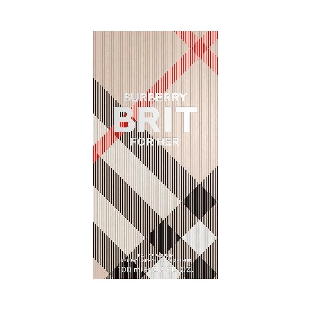 Burberry Brit Eau De Parfum, perfume floral para mujer con notas de pera helada, almendra azucarada y vainilla