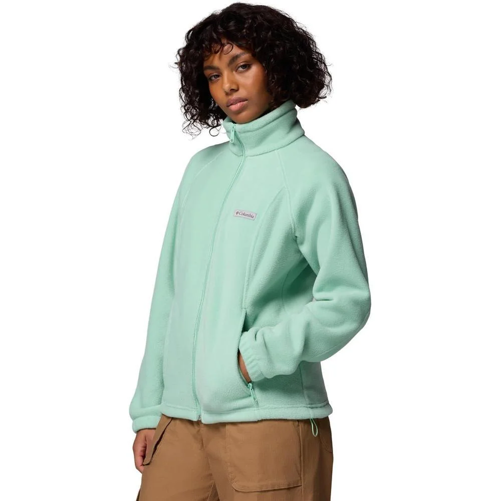 Chaqueta Benton Springs con cremallera de Columbia para mujer, forro polar suave y bolsillos de seguridad