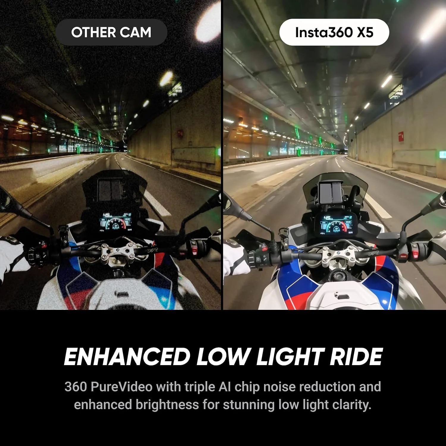 Insta360 X5 BMW Motorrad Edition — Cámara de acción 360 8K resistente al agua