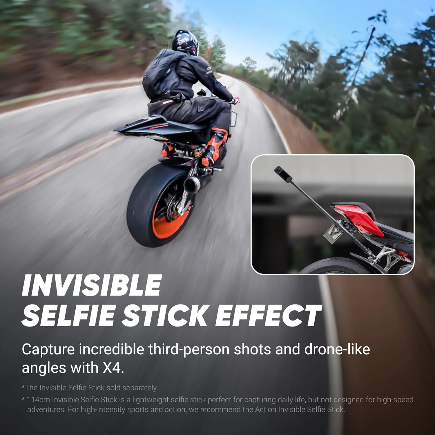 Insta360 X4 Standard Bundle — Cámara de acción 360 8K resistente al agua