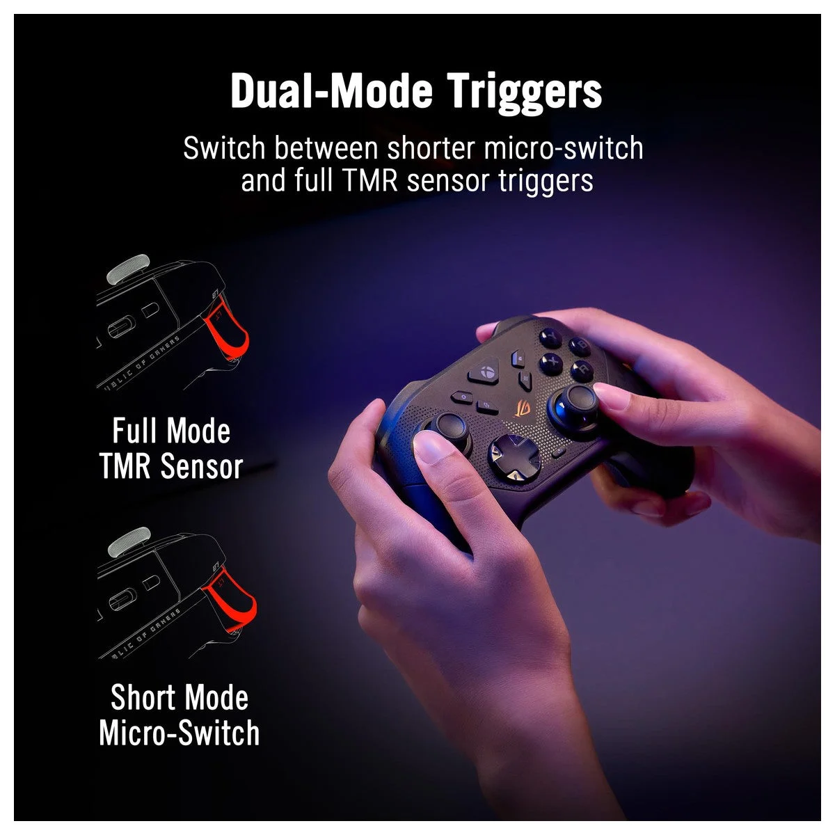 ASUS ROG Raikiri II Wireless Controller para Xbox Series, ROG Ally y PC con batería de larga duración