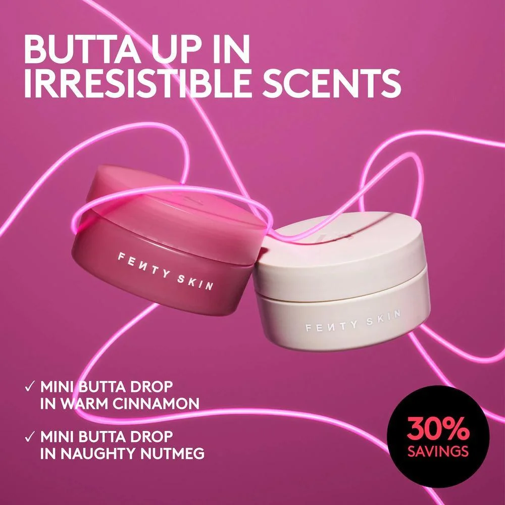 Lil Butta Dropz Dúo Mini de Crema Corporal Batida con Aceite