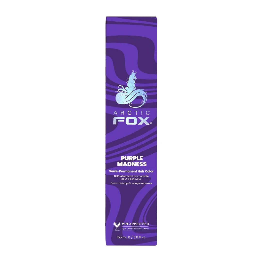 ARCTIC FOX Purple Madness Semi Permanent Hair Dye - Vegan - 5.6 oz