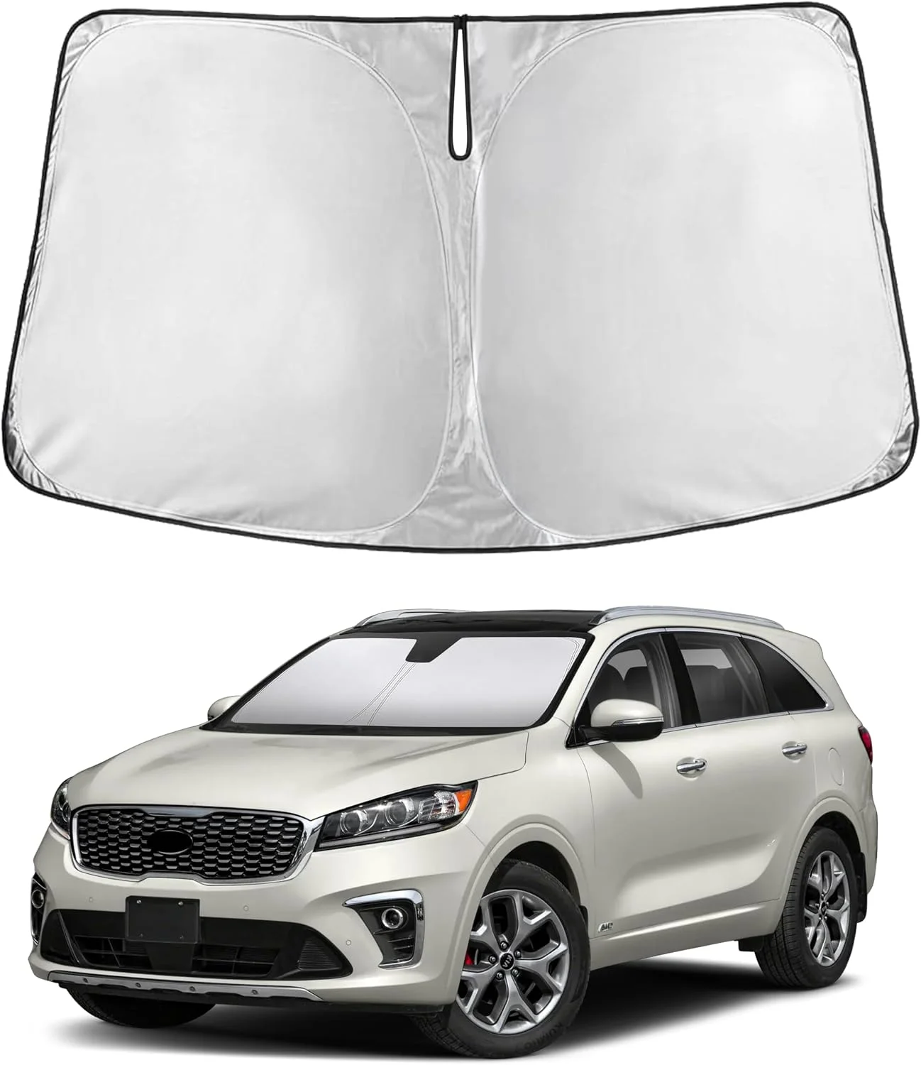 Parasol para parabrisas EcoNour compatible con Kia Sorento 2016-2020