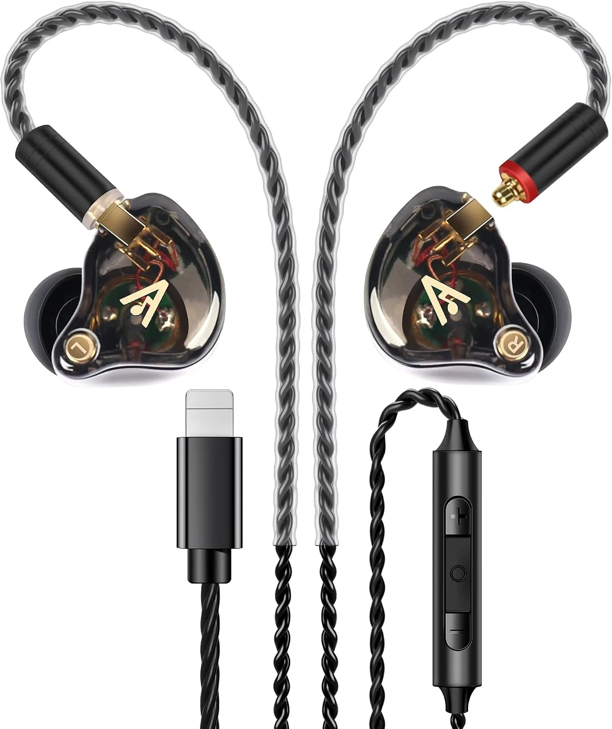 Audífonos In-Ear Audiovance Vibes 202 HiFi con cable plateado