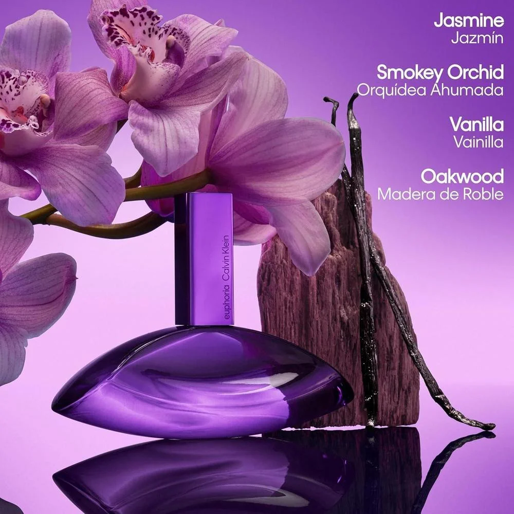 Calvin Klein Euphoria Bold Elixir Parfum Intense, perfume para mujer con jazmín, orquídea ahumada, vainilla y roble