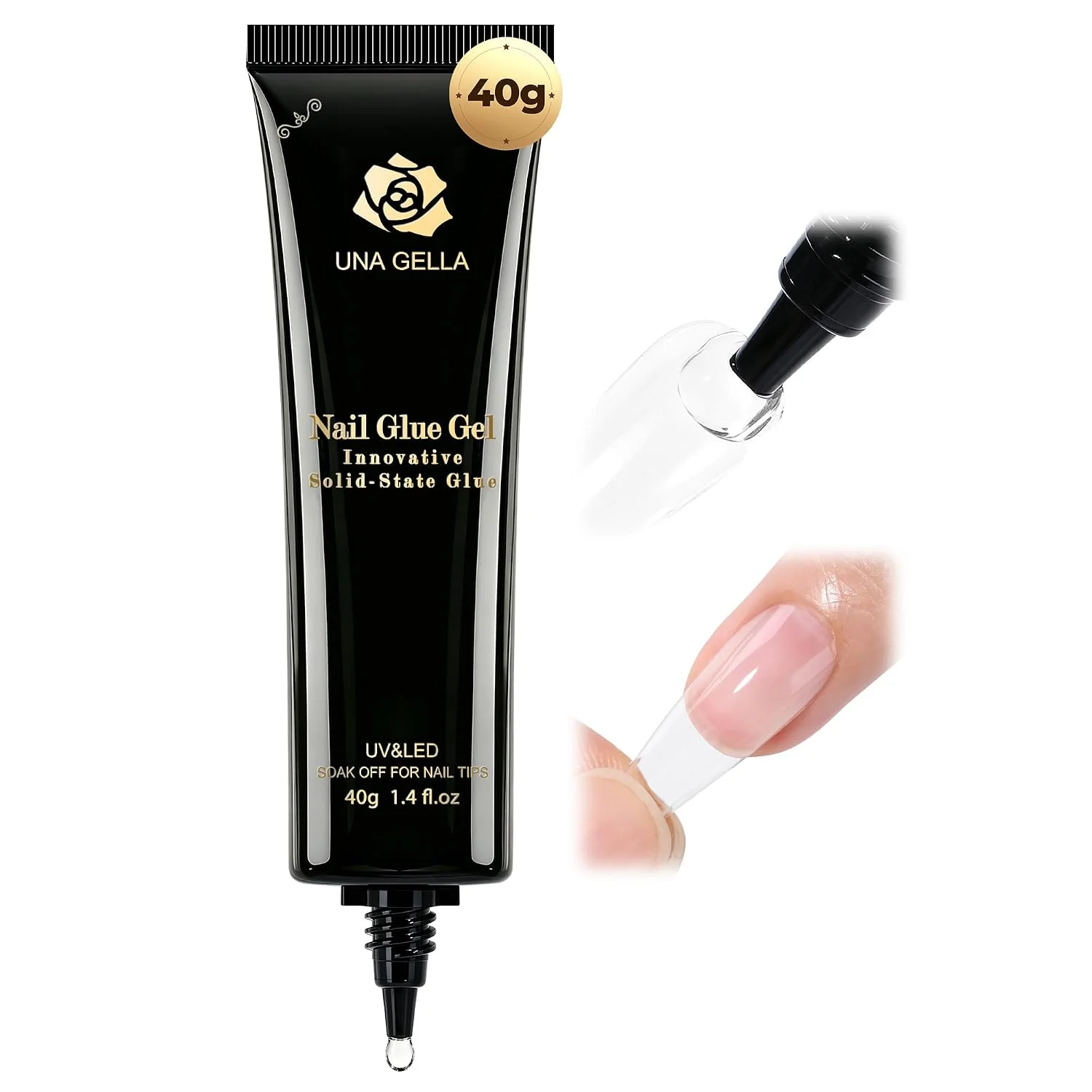 Adhesivo gel para uñas UNA GELLA sólido 40g