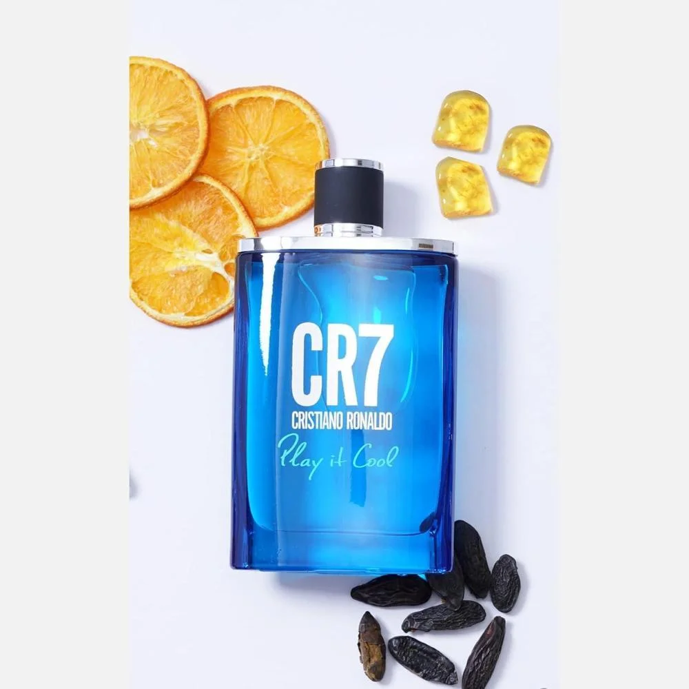 Cristiano Ronaldo CR7 Play It Cool Eau de Toilette para Hombre - Fragancia Fresca, Notas de Bergamota y Cardamomo