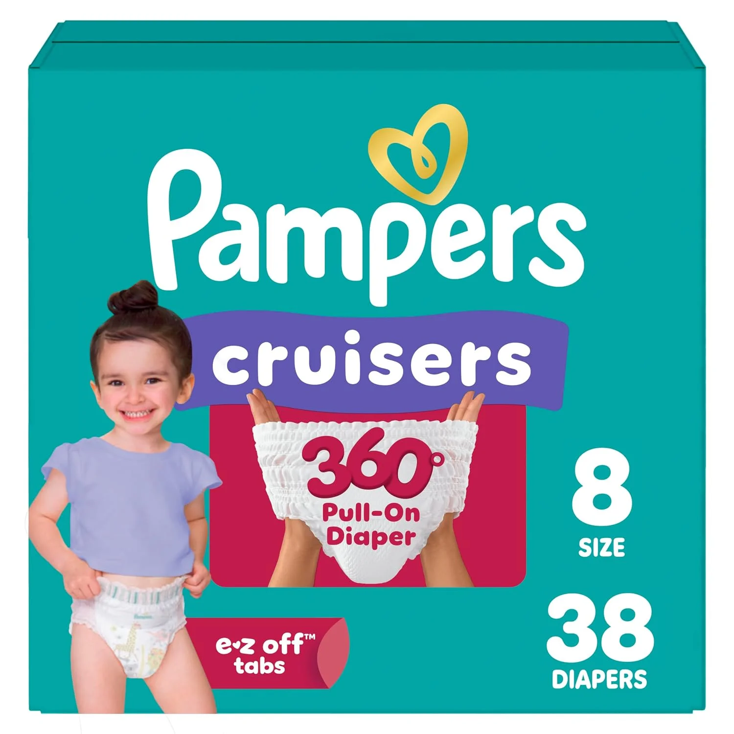 Pampers Cruisers 360 Pañales Tipo Calzoncito para Bebé Tallas 3 a 8