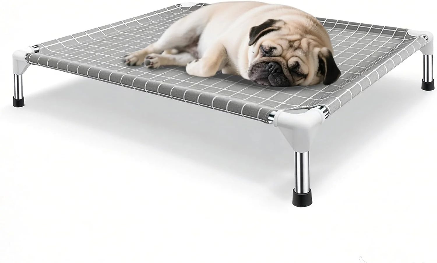 Elevated Dog Bed Pet Cot - Raised Dog Cots Beds for Medium Dogs