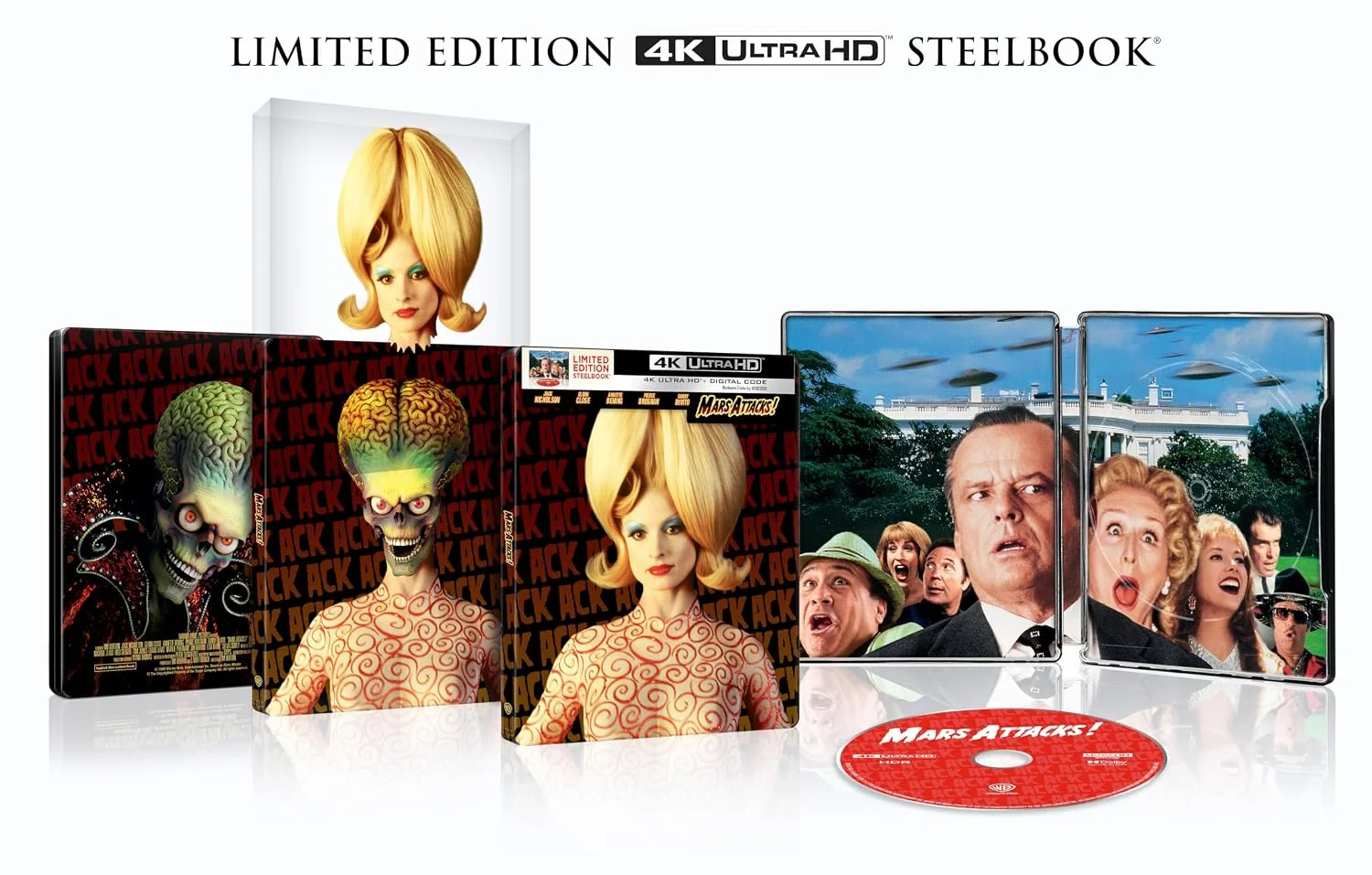 DVD/Blu-ray Mars Attacks! Limited Edition Steelbook 4K Ultra HD + Digital