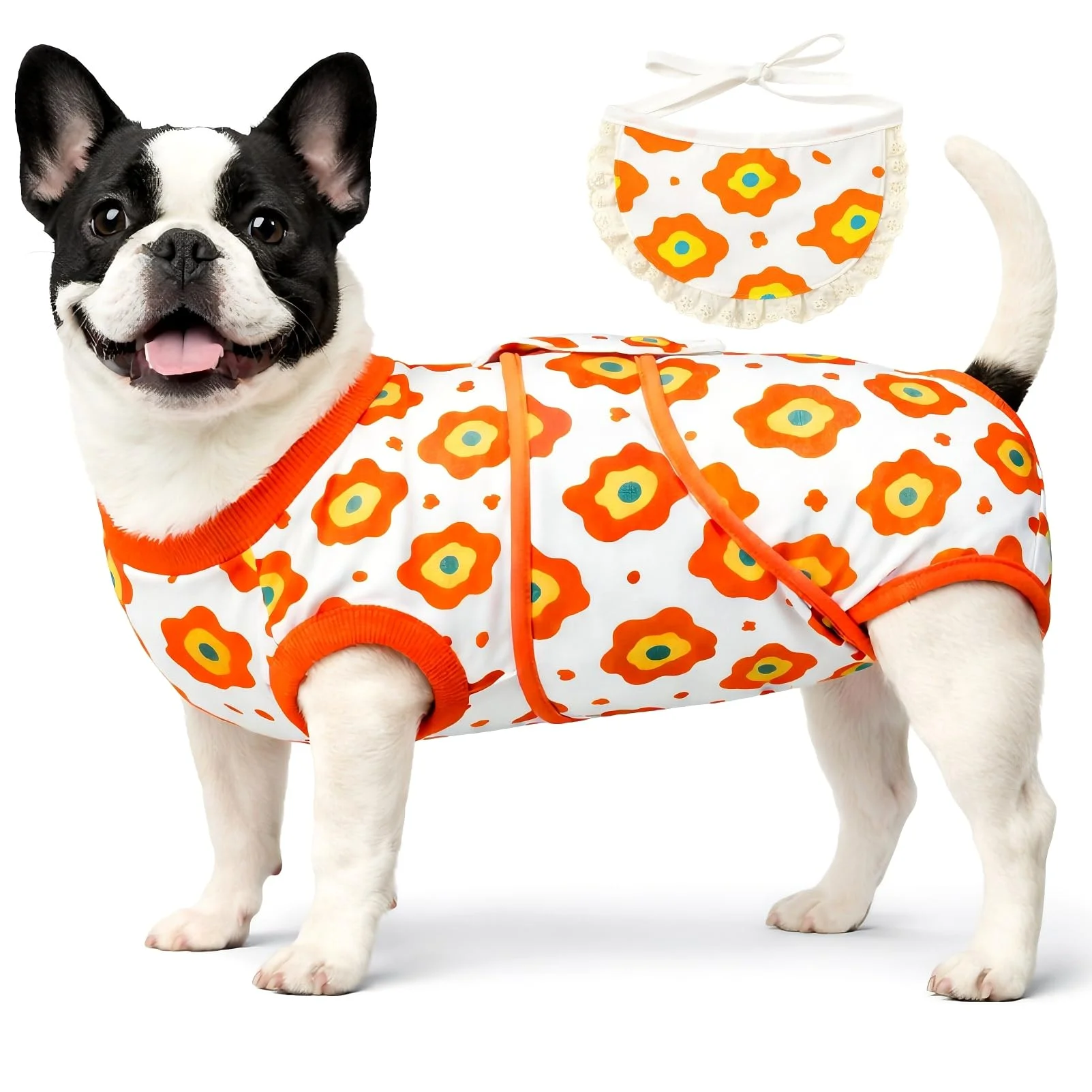 Traje de recuperación quirúrgica para perros Yibooaura talla S