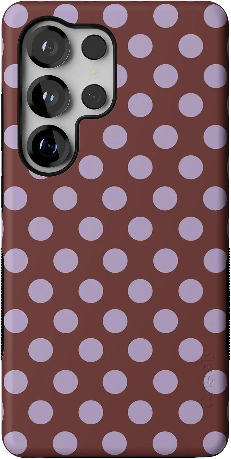 Funda Casely Galaxy S25 Ultra Spotted in SoHo Polka Dot Burgundy