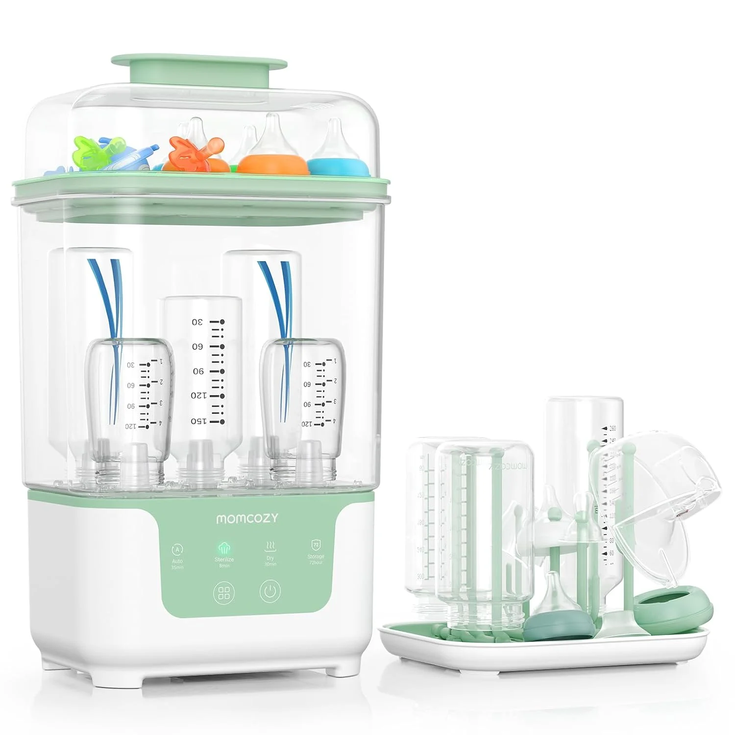 Momcozy Esterilizador y Secador de Biberones Compacto 4 en 1