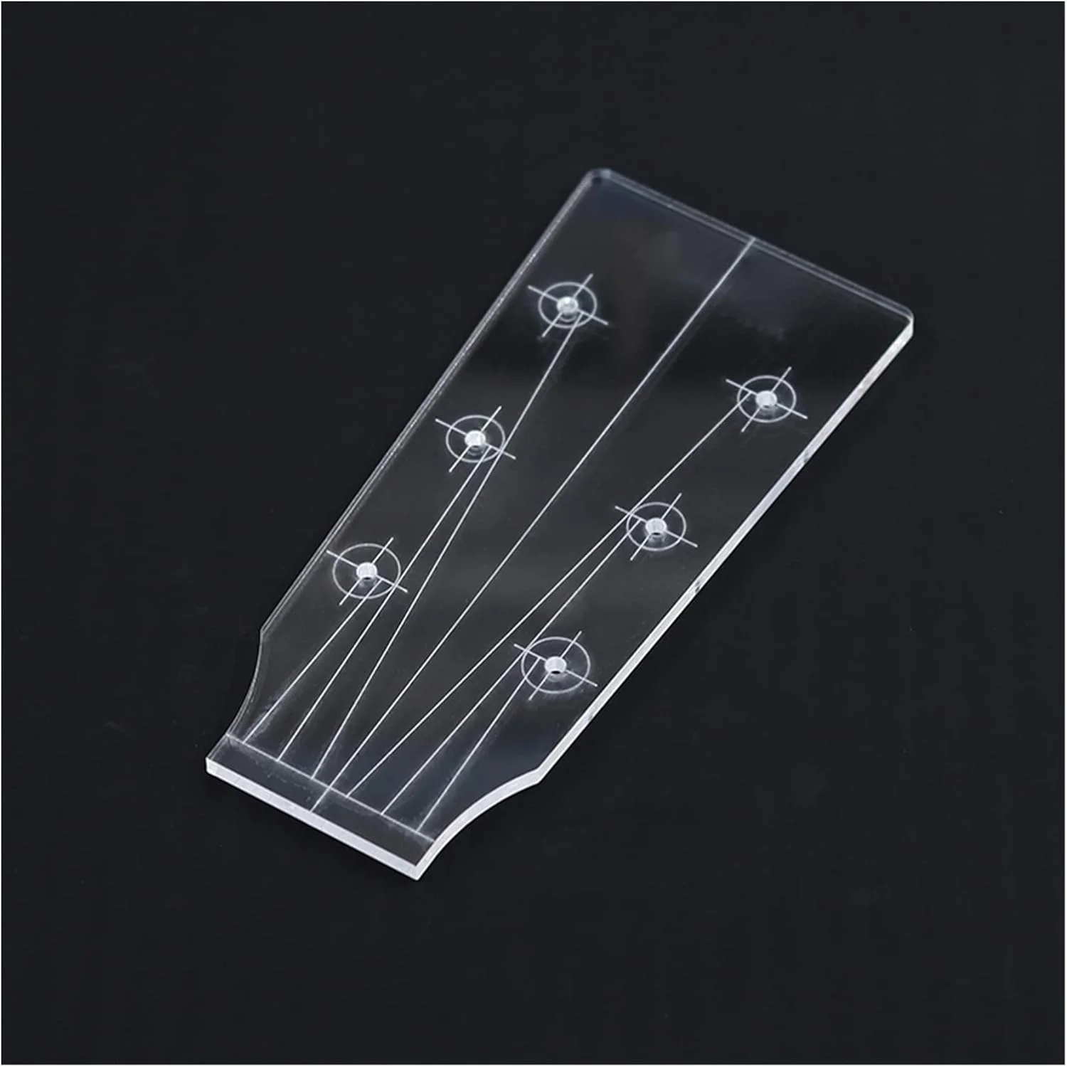 Plantilla de cabeza de guitarra Cobyda transparente para guitarra eléctrica, acústica y ukelele