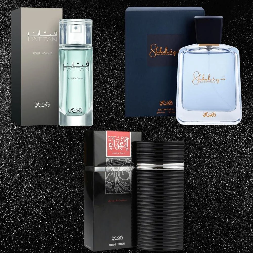 RASASI Fattan colección de perfumes masculinos: Fattan, Shuhrah y Egra