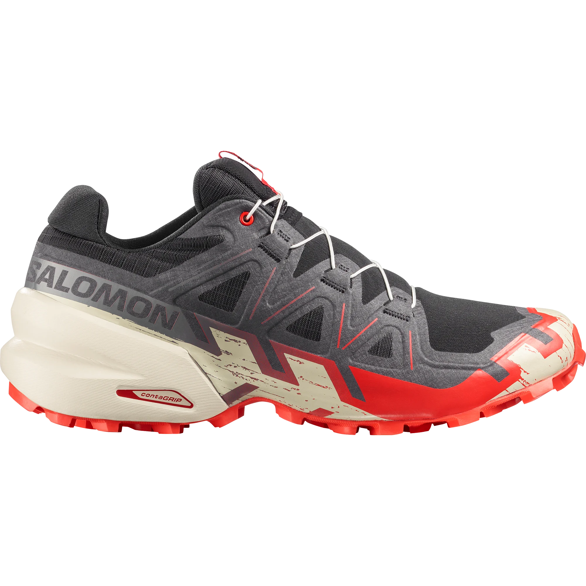 Salomon Speedcross 6 Black Fiery Red