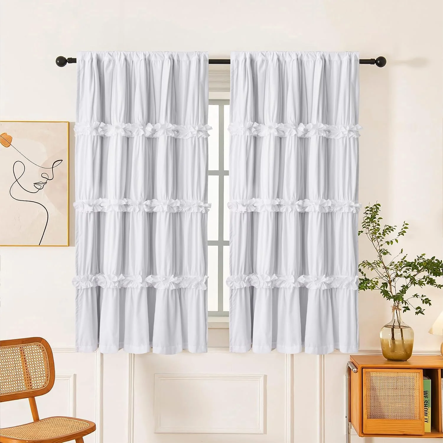 Homechoice Decor Thermal Insulated Window Curtains 42" W x 63" L (Pair)