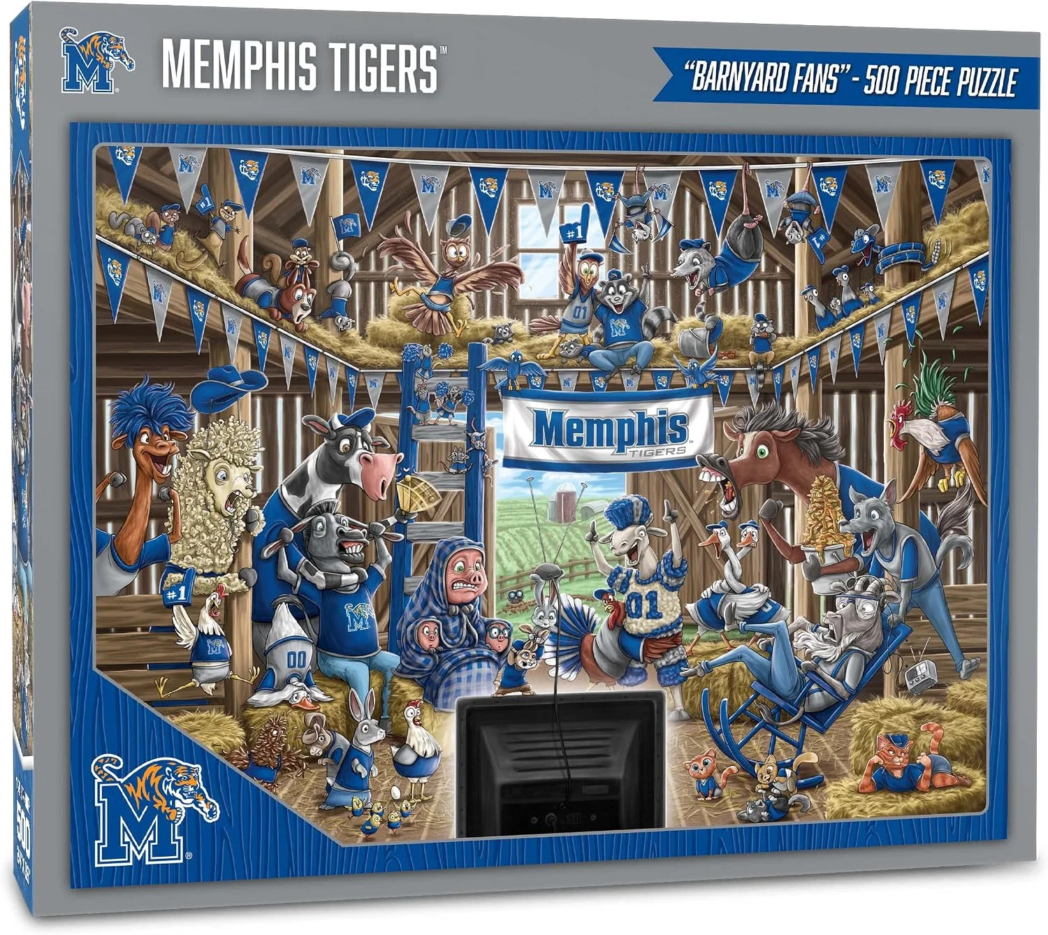 YouTheFan NCAA Memphis Tigers “A Read Barnburner” 500 Puzzle