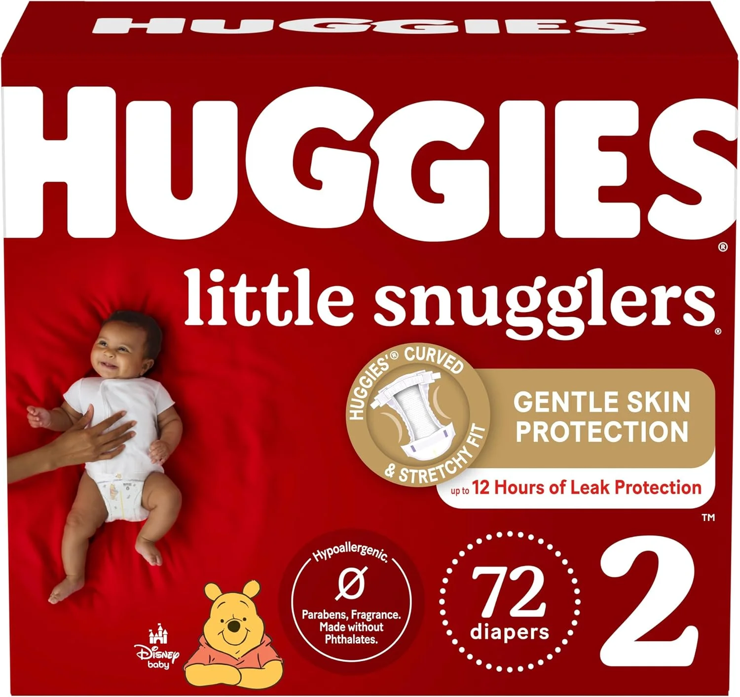 Pañales Huggies Little Snugglers Talla 2 (12-18 lbs) 72 unidades