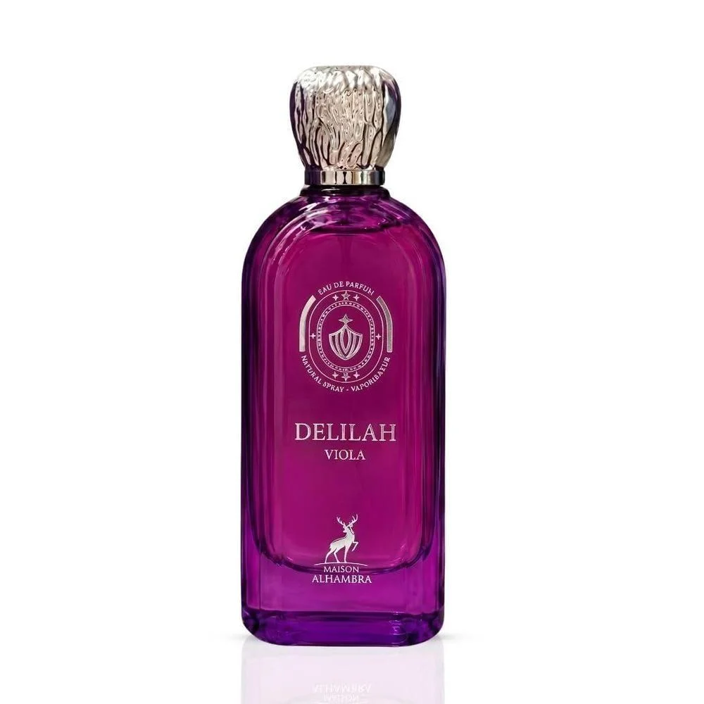 Maison Alhambra Delilah Viola EDP para mujer, perfume floral afrutado, botella de 100 ml. Ideal para todo el día