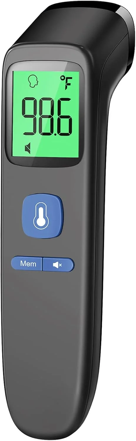 No-Touch Thermometer for Adults, Kids, Babies, 1-Sec Fast Accurate (Black)