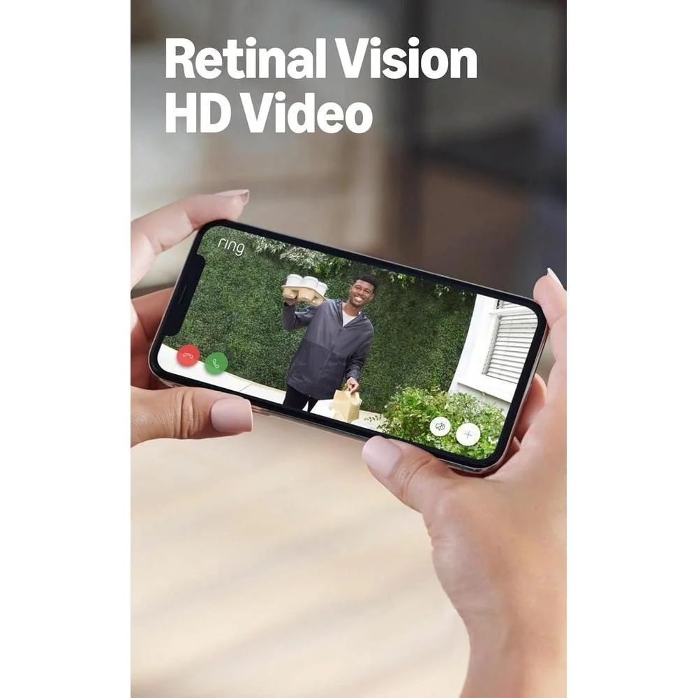 Ring Video Doorbell Wired con cámara HD, detección de movimiento avanzada, comunicación bidireccional y alertas en tiempo real, compatible con Alexa