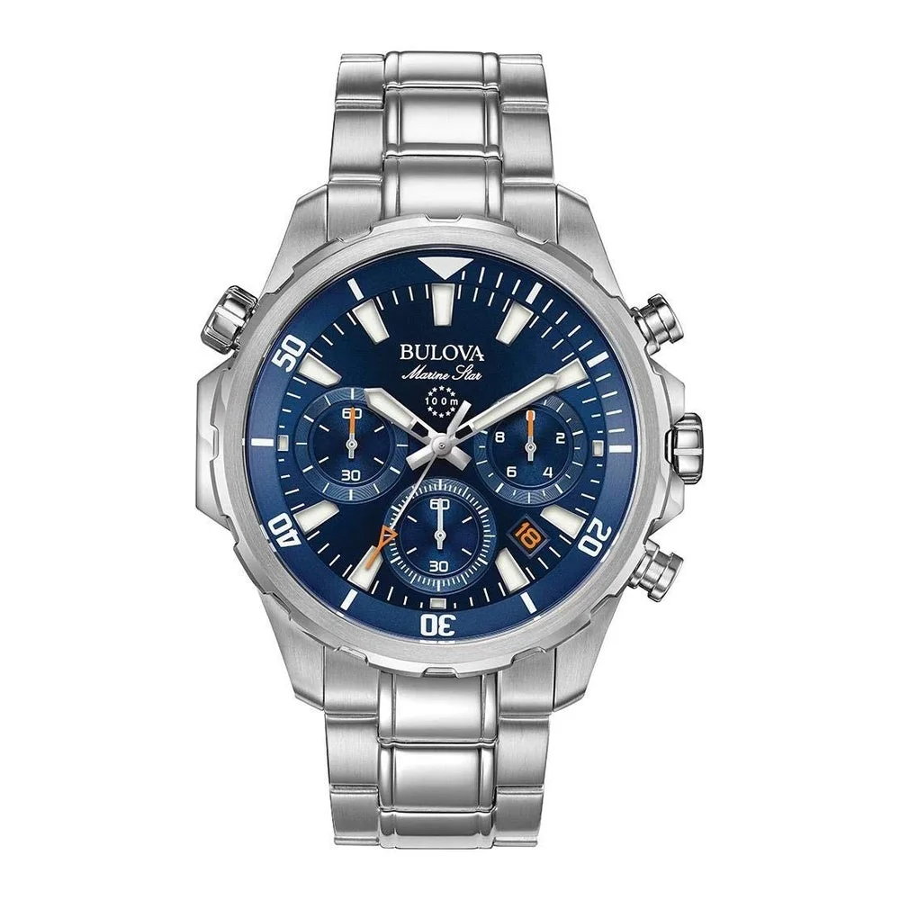 Bulova 96B256 Marine Star Cronógrafo - Esfera Azul 43mm
