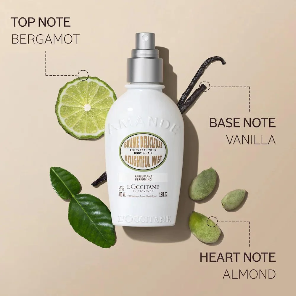 Almond Bruma Aromática para Cabello y Cuerpo