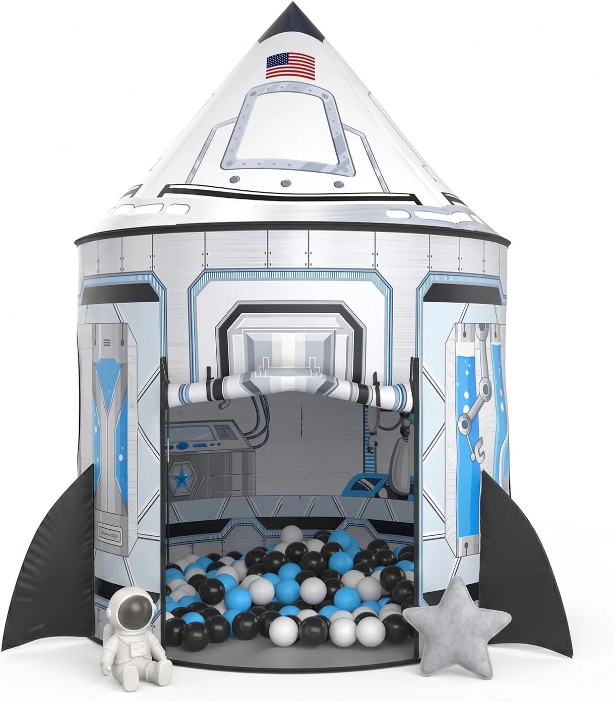 Carpa Cohete PigPigPen para Niños Temática Astronauta