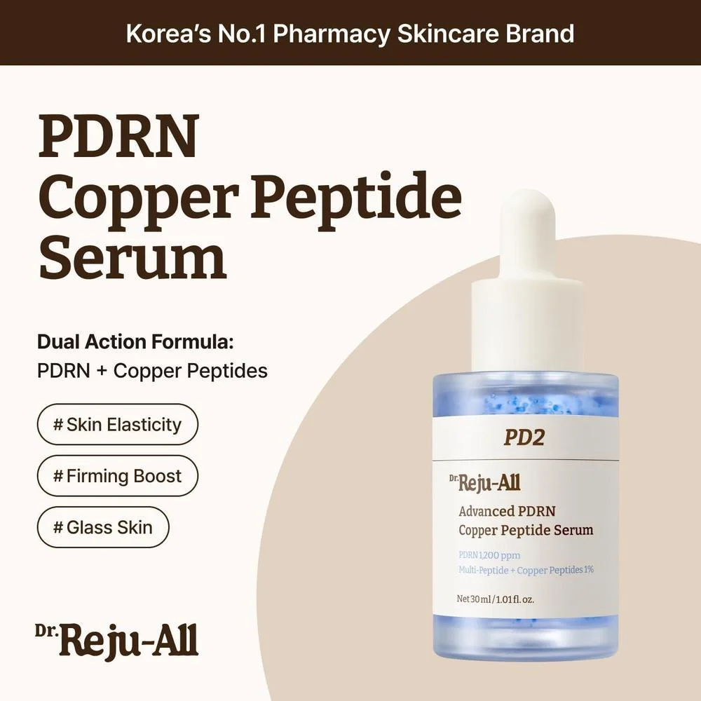 Dr.Reju-All Advanced PDRN Copper Peptide Serum, Con Péptidos De Cobre 30ml