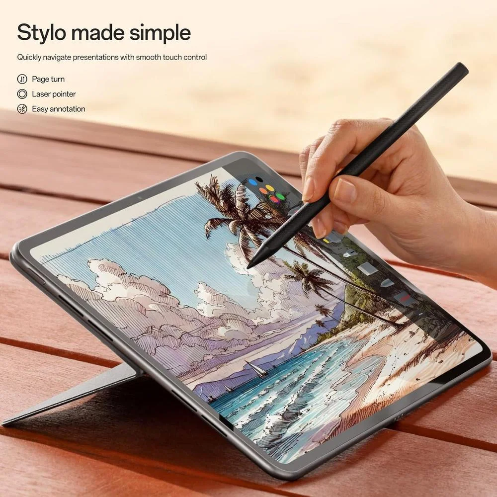 Stylus OnePlus Stylo 2 con Sensibilidad de 16000 Niveles, Anclaje Magnético, Batería Larga y Soporte de Inclinación