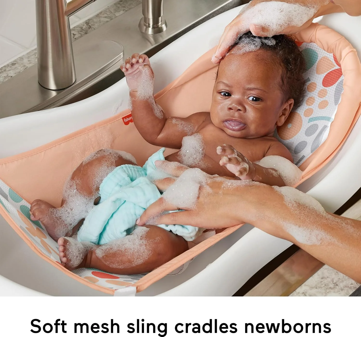 Fisher-Price Sling N Seat 4 en 1 Bañera para Bebé Summer Blossoms Modelo 2