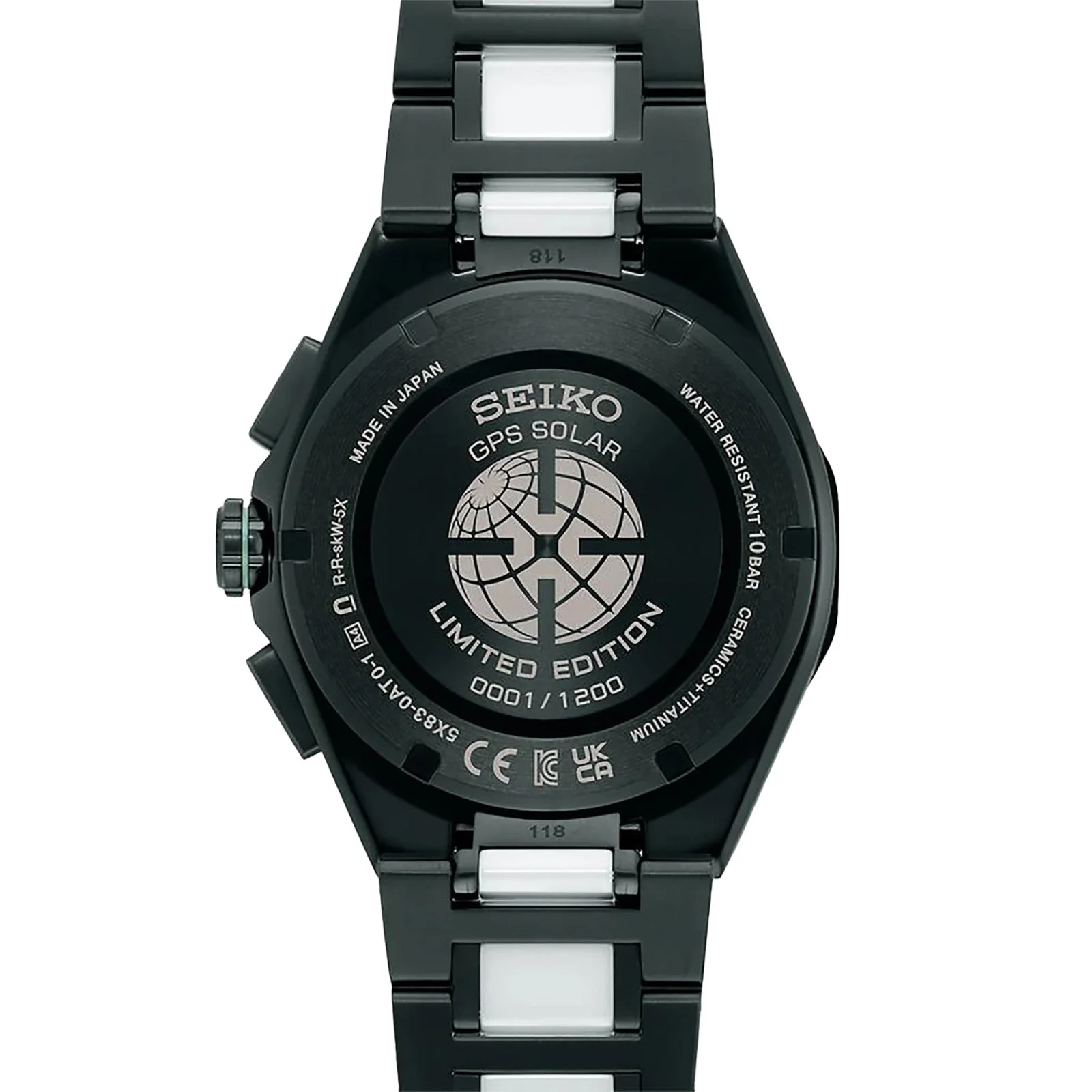 Seiko Astron GPS Solar Cronógrafo SSH185 Titanio Negro 44 mm