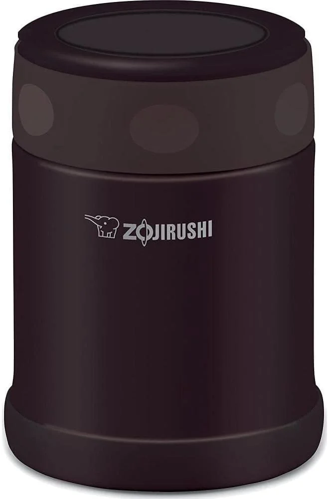 Frasco térmico Zojirushi acero inoxidable pequeño marrón oscuro