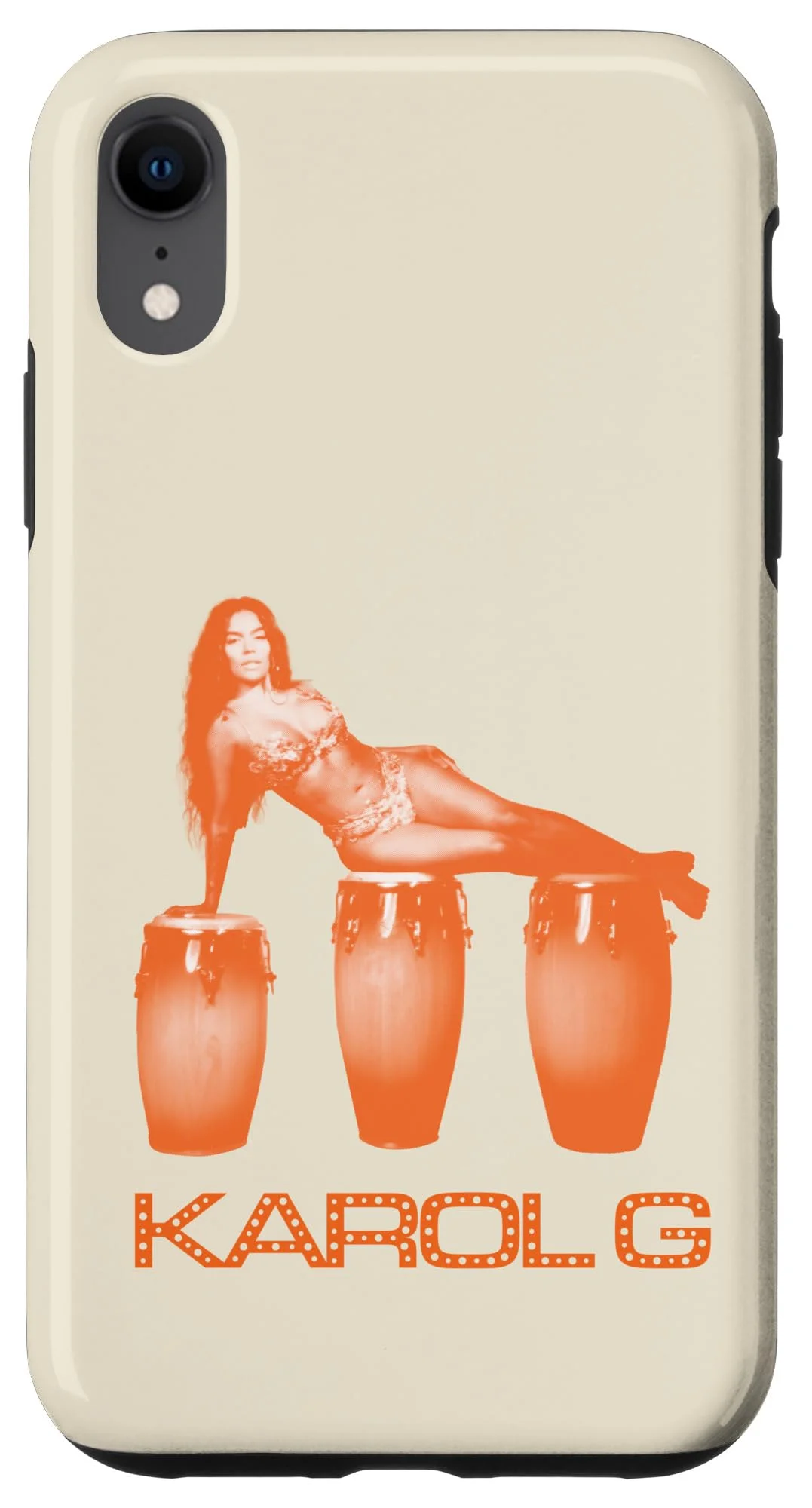 Funda para iPhone XR Karol G Tropicoqueta