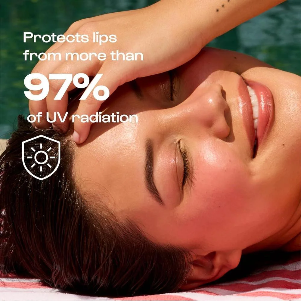 Sun Serum Aceite Labial SPF 40 - Aceite Labial con Color, Hidratante, Protector Solar para Labios Agrietados