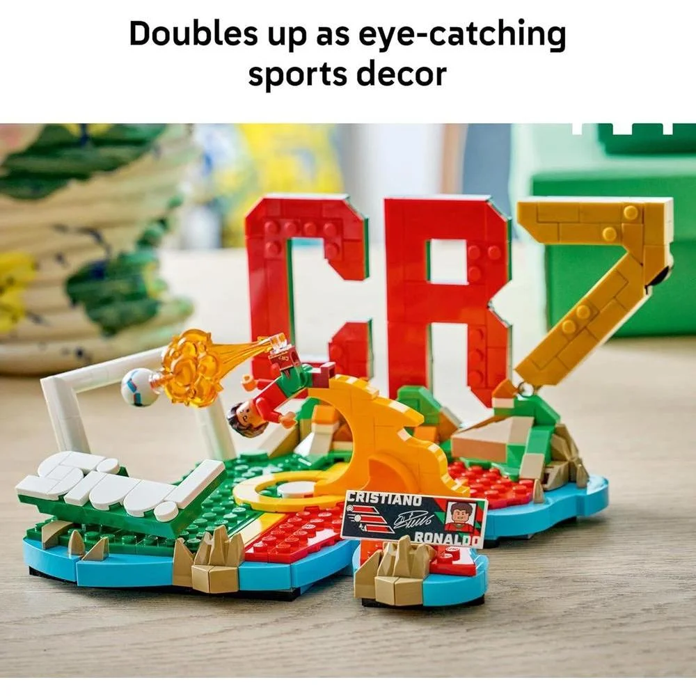 LEGO Cristiano Ronaldo Soccer Highlights Set para Niños y Niñas, Regalo Coleccionable de Fútbol, Decoración para Habitación