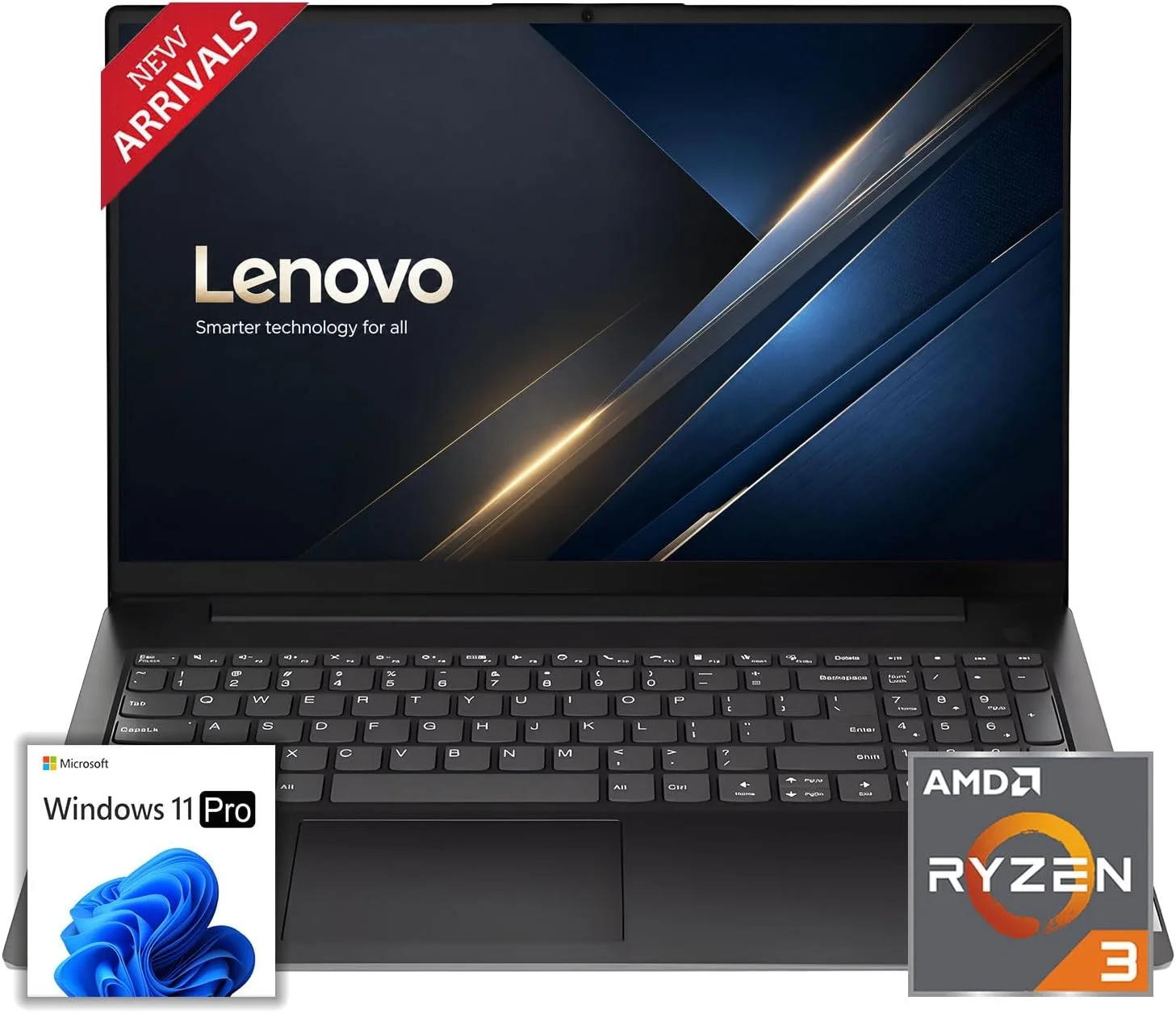 Laptop Lenovo V15 AMD Ryzen 3 7320U 16GB DDR5 2TB SSD 15.6" FHD Windows 11 Pro