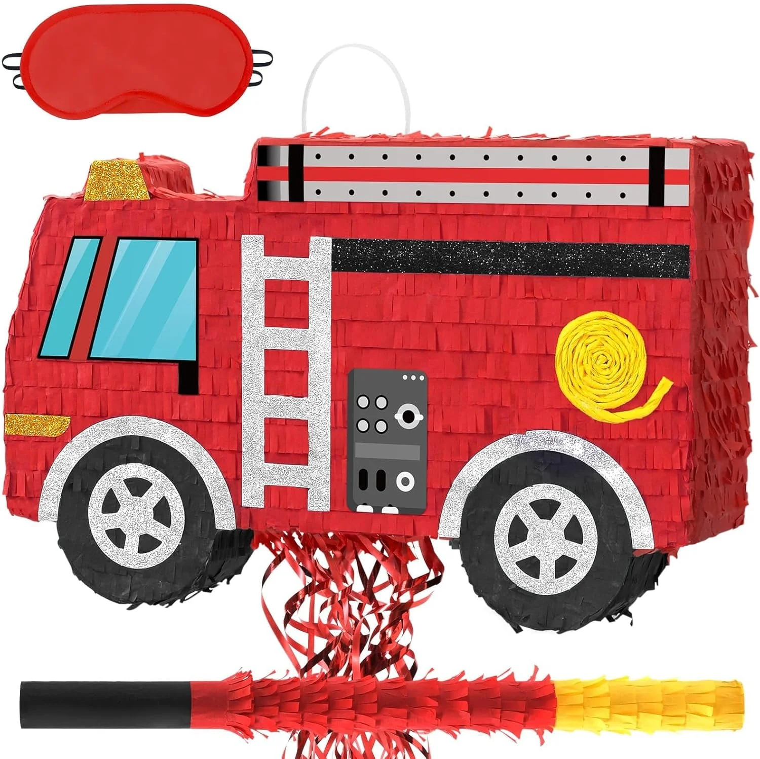 Piñata Camión de Bomberos Wernnsai Rojo