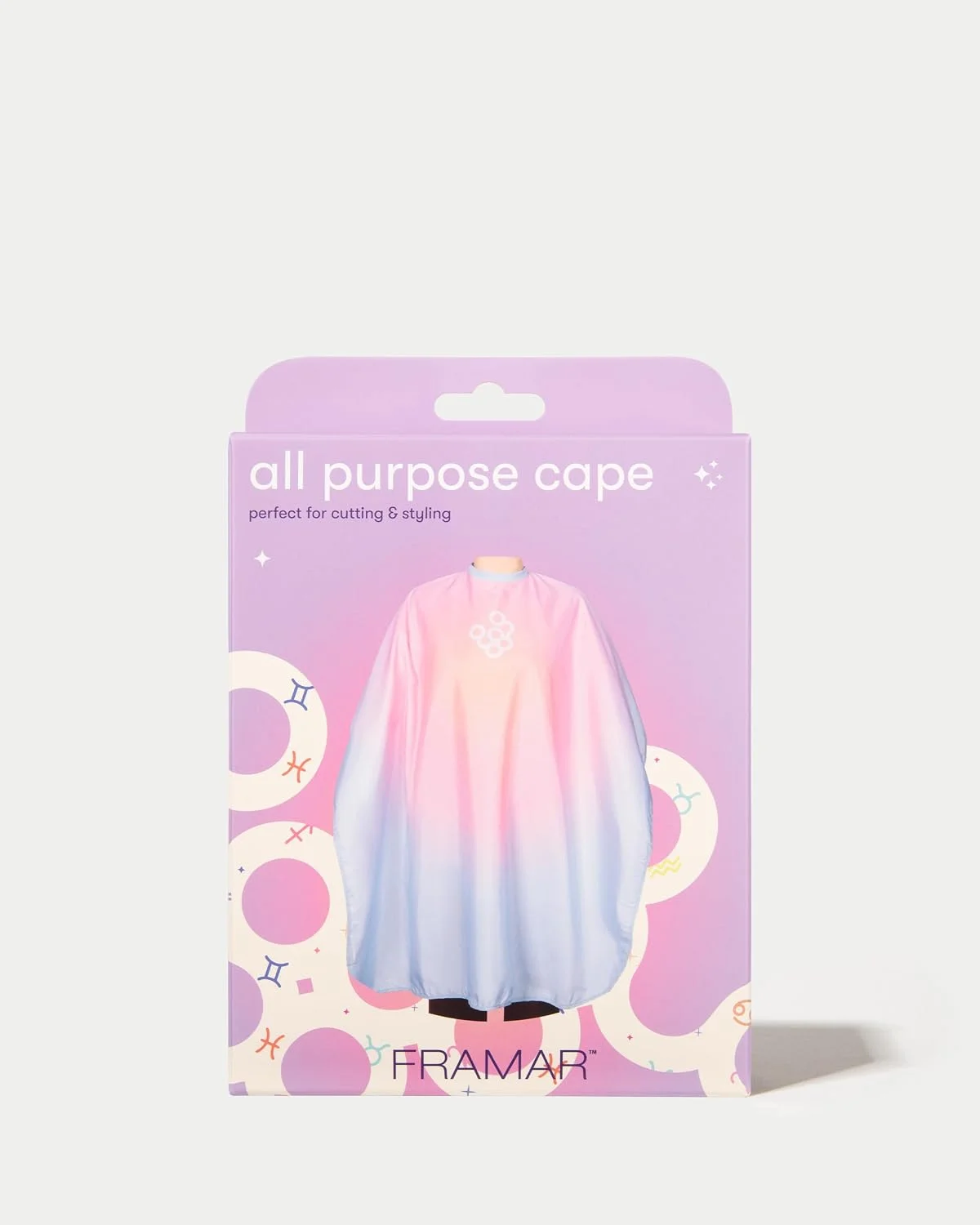 FRAMAR Aurascope Salon Cape, Hair Cape with Snap Closure