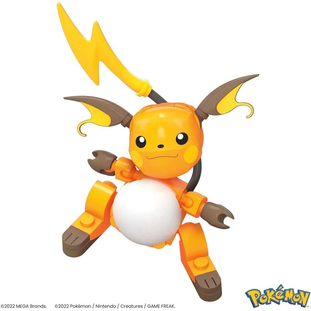 MEGA Figura Pokémon para Niños, Juego de Construcción de Pikachu Evolution, 159 Piezas, 3 Personajes Posables, Regalo Ideal