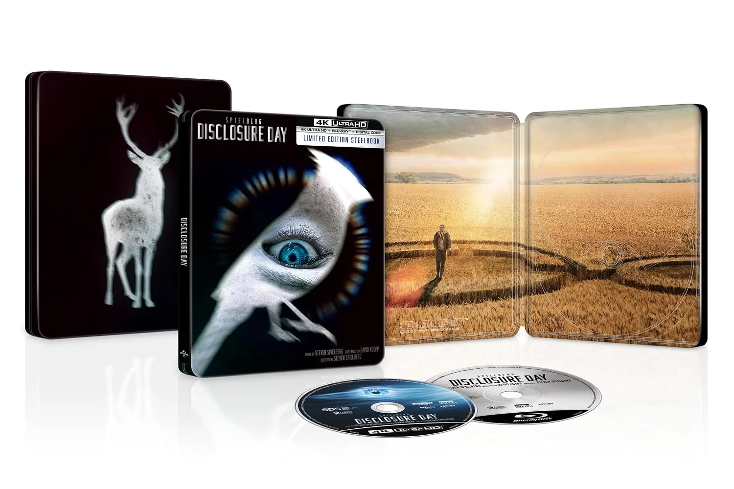 DVD/Blu-ray Disclosure Day Limited Edition Steelbook 4K Ultra HD + Blu-ray + Digital