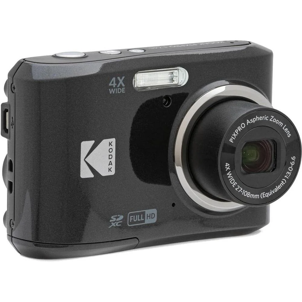 KODAK PIXPRO Friendly Zoom FZ45-BK - Cámara digital de 16 MP con zoom óptico 4X y pantalla LCD (negro)