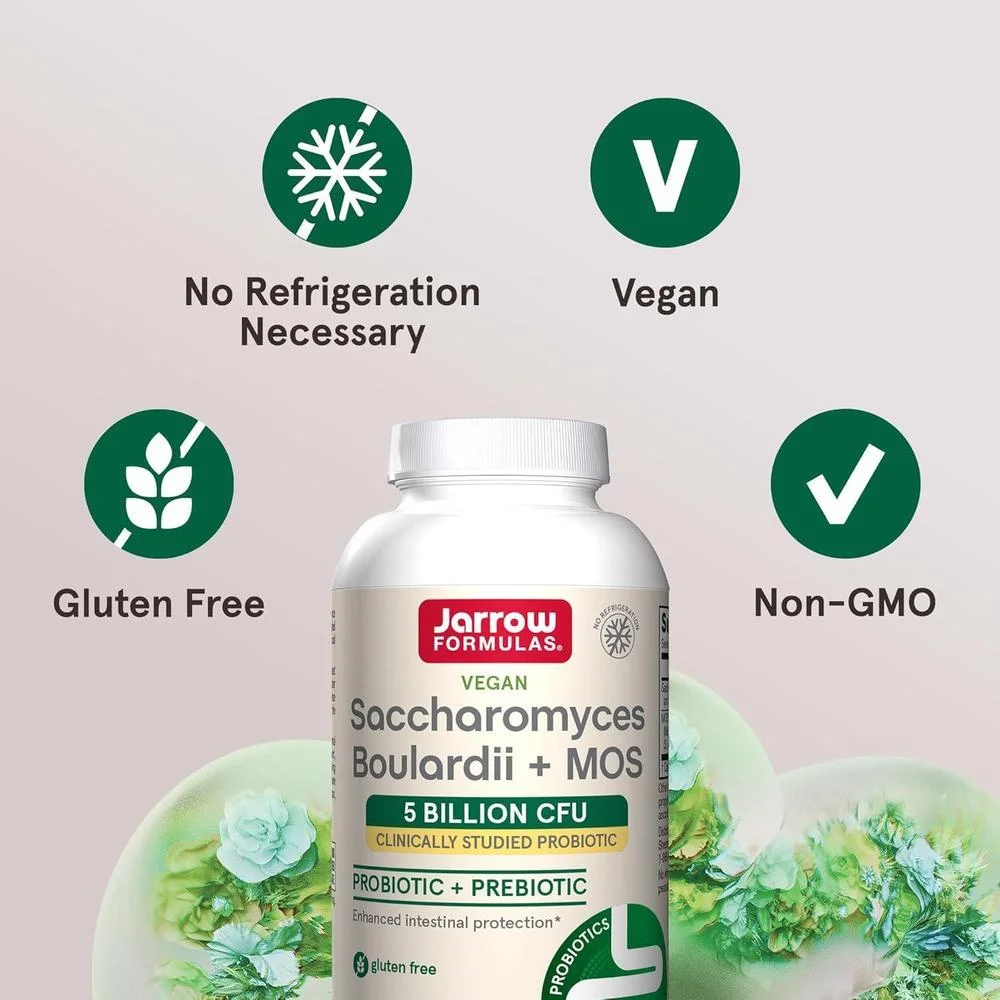Suplemento de Saccharomyces Boulardii + MOS, probióticos para la salud digestiva y tracto intestinal, 90 cápsulas