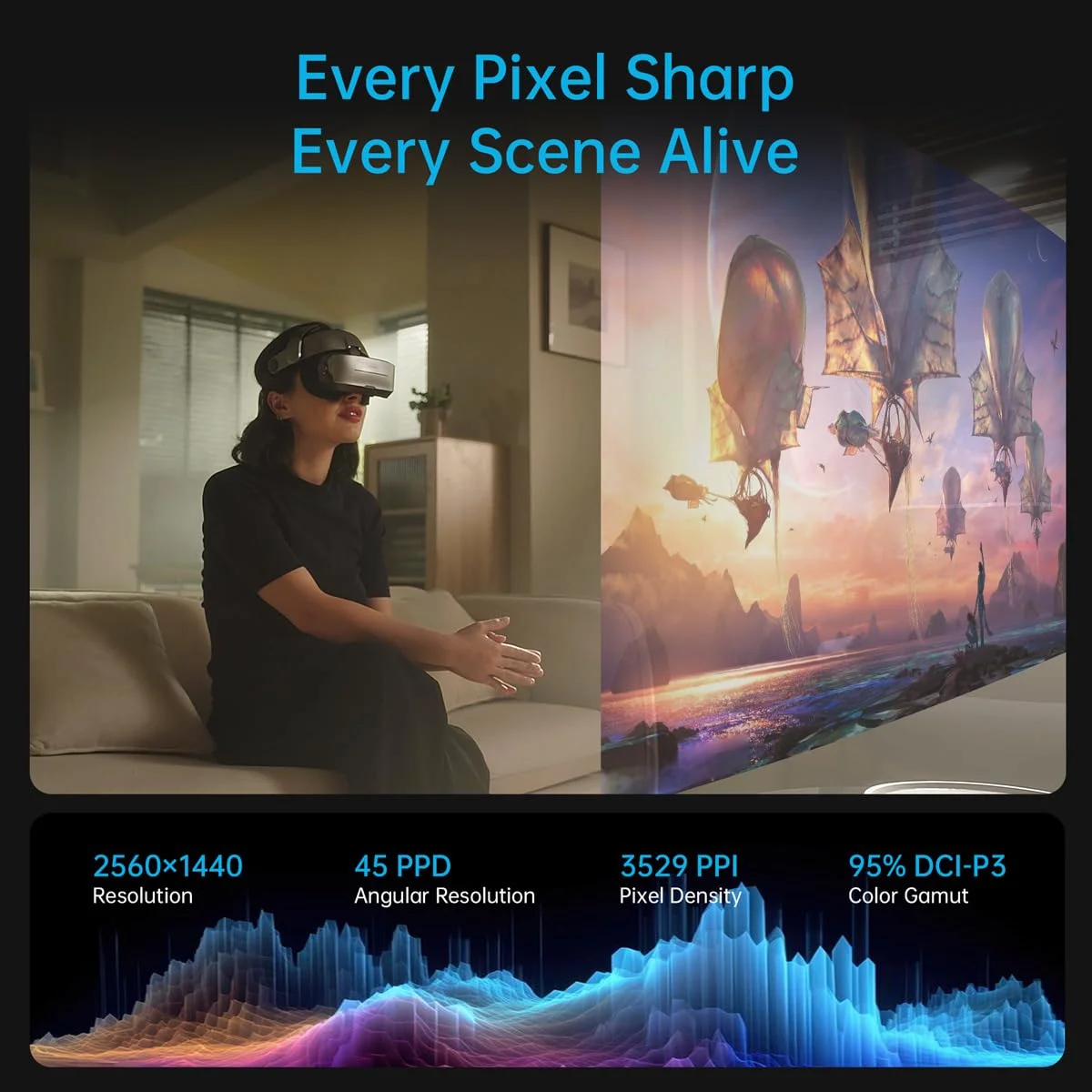 GOOVIS G3 Max - Visor XR Head Mounted Display (1000" QHD 2.5K 120Hz)