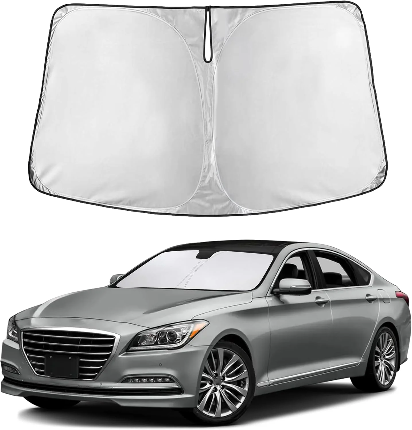 Parasol para parabrisas EcoNour compatible con Hyundai Genesis 2015-2016