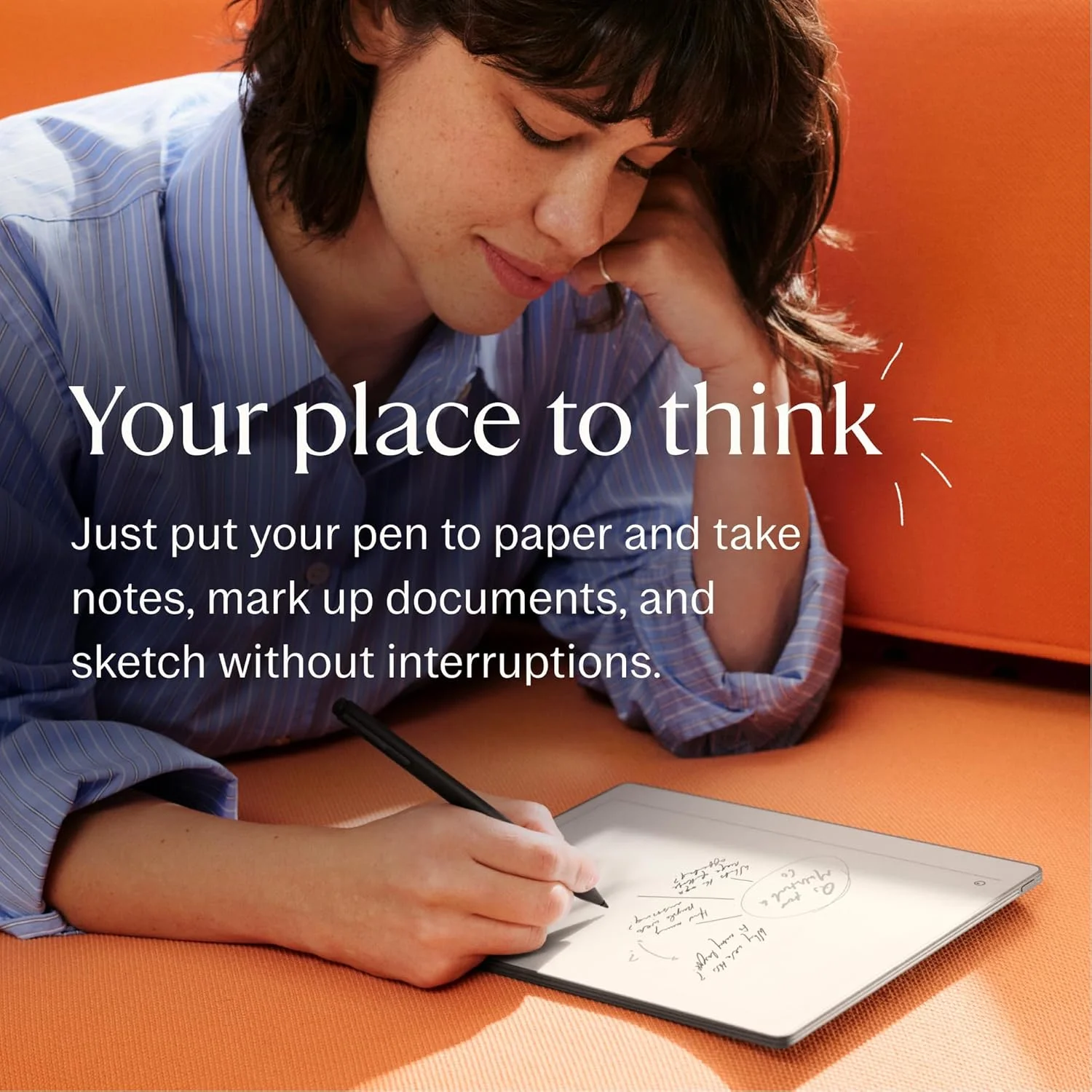 reMarkable Paper 10.3" B&N (Pure Bundle con Marker Plus) - Folio Azul Océano