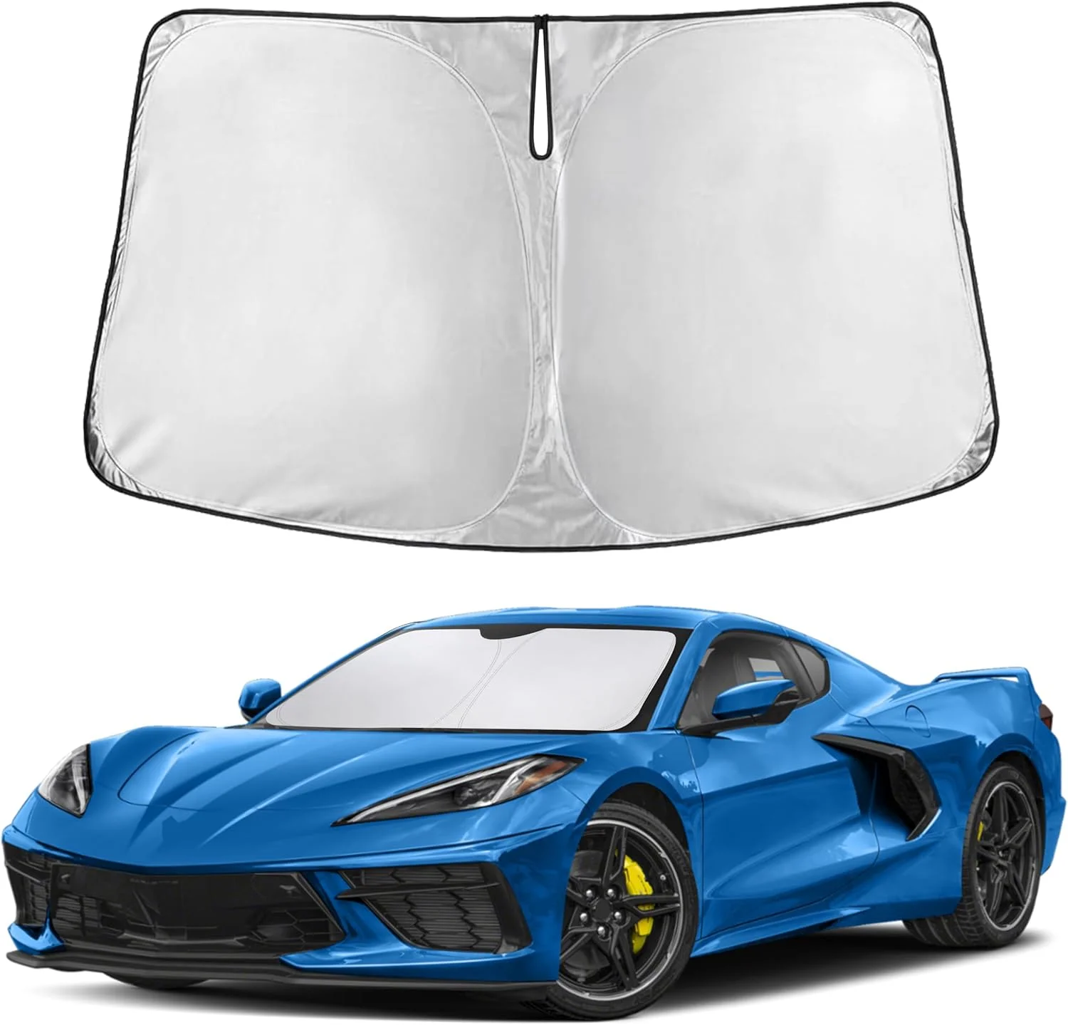 Parasol para parabrisas EcoNour compatible con Chevrolet Corvette C8 2020-2026